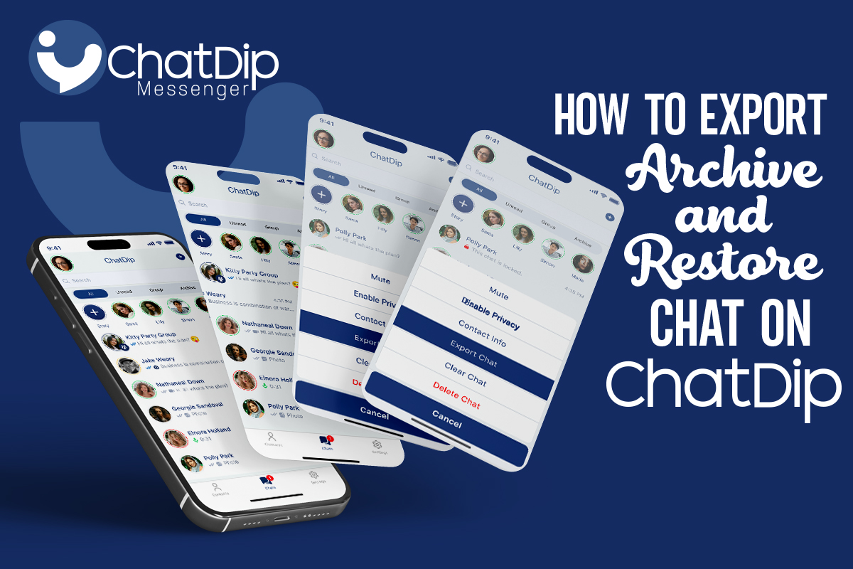 How to Export, Archive, and Restore Chats on ChatDip?